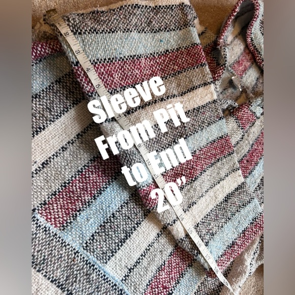 JFR Textiles XL Mexican Baja Poncho Hoodie Unisex never wore See photos for meas - Picture 5 of 8